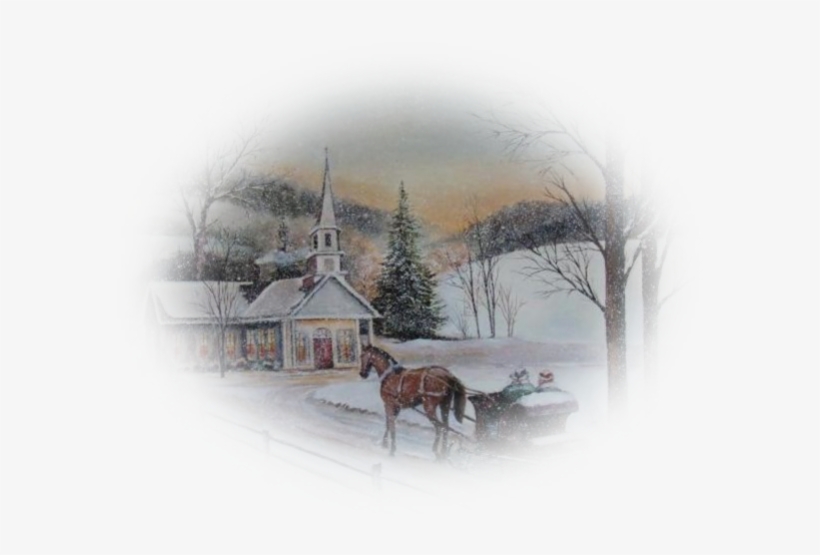 Hiver - Silent Night-charles Roy Sticker (rectangle), transparent png download