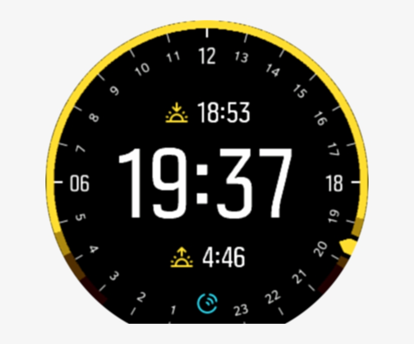 Moonphase Watchface Spartan - Suunto Spartan Ultra All Black Titanium Hr Gps Multisport, transparent png download