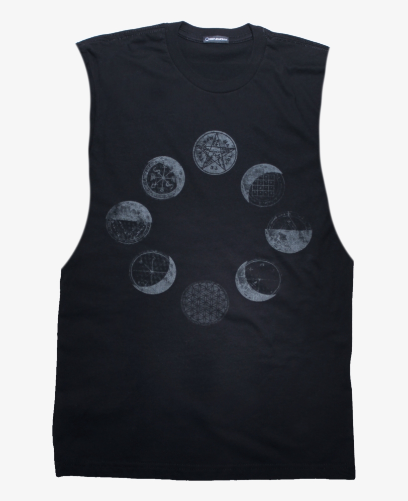 Moon Phases Cut-off - Vest, transparent png download