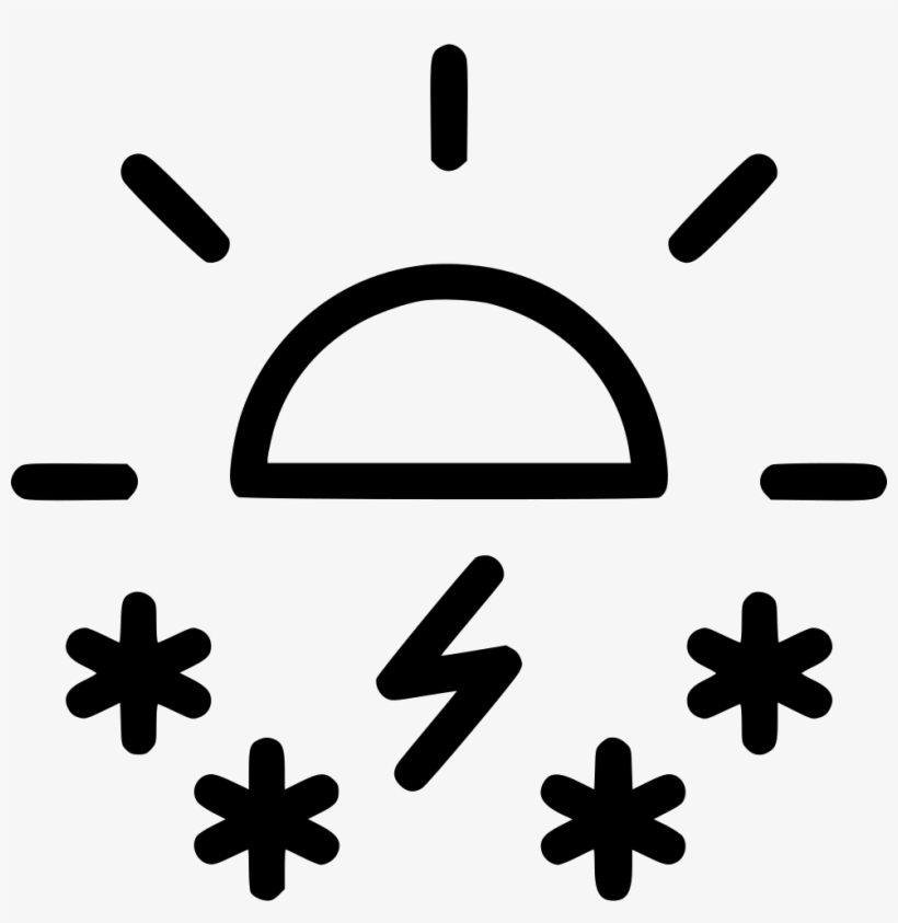 Day Daytime Snow Storm Sun Weather Comments - Afternoon Symbol, transparent png download