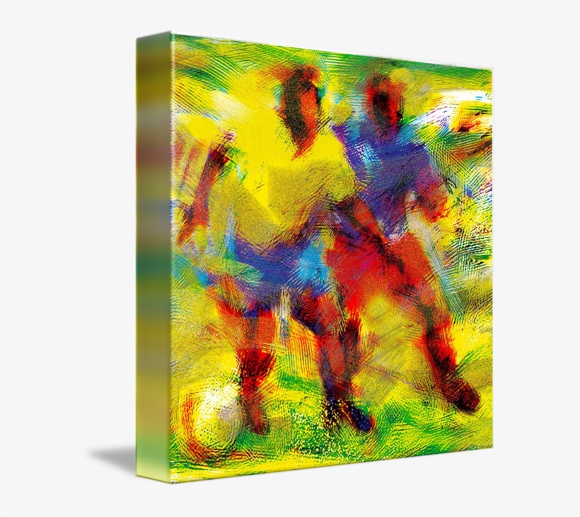 Soccer Art - Gallery-wrapped Canvas Art Print 11 X 11 Entitled Soccer., transparent png download