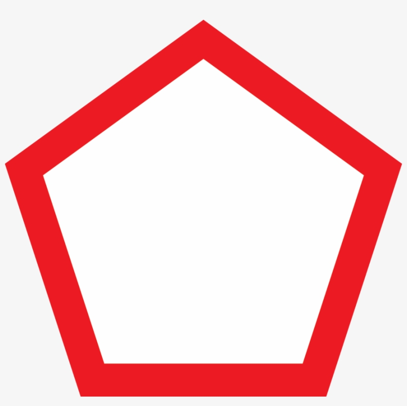 Pentagon Clipart Red, transparent png download