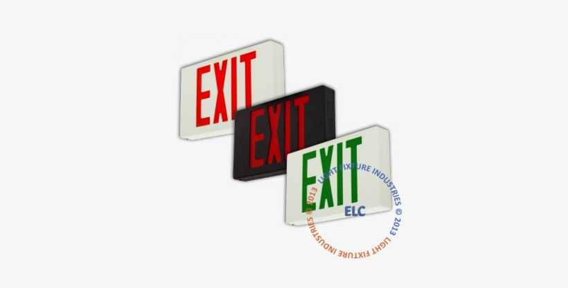Exit Signs - Light Fixture Industries Lfi Lights - 2pack - Hardwired, transparent png download