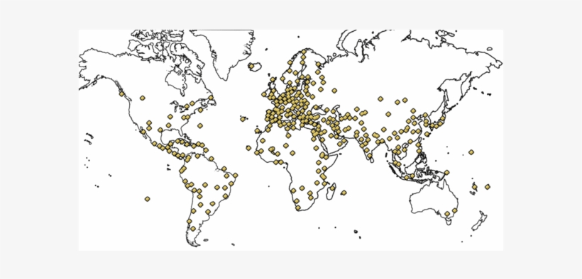 Imbalanced Distribution Of Cultural World Heritage - Map, transparent png download