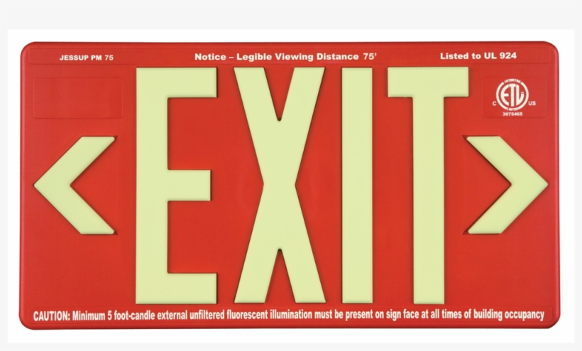 Pm75 Exit Signs, transparent png download