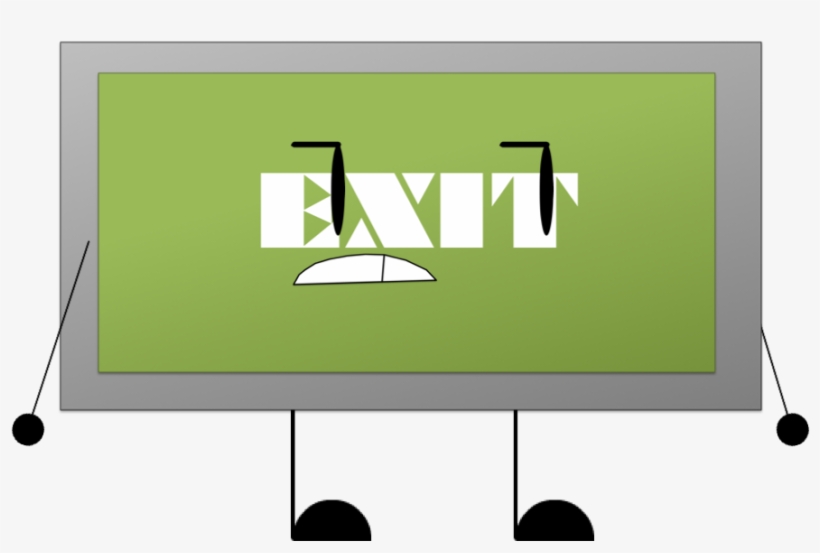 Exit Sign - Esnewpose - Exit Sign, transparent png download