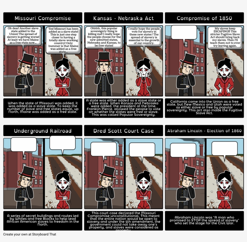 Causes Of The Civil War - Cartoon, transparent png download