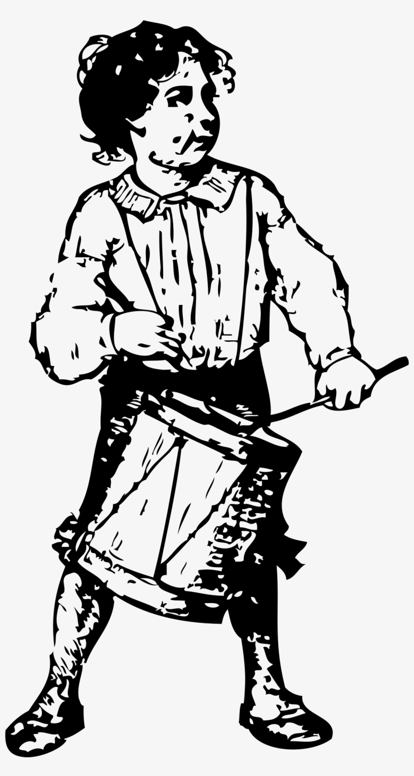 Drummer Boy Big Image Png - Civil War Drummer Boy Clip Art, transparent png download