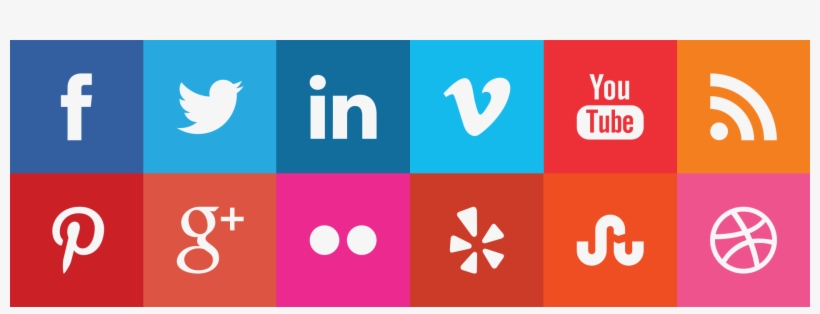 Social Media Logos - Social Media Channels Png, transparent png download