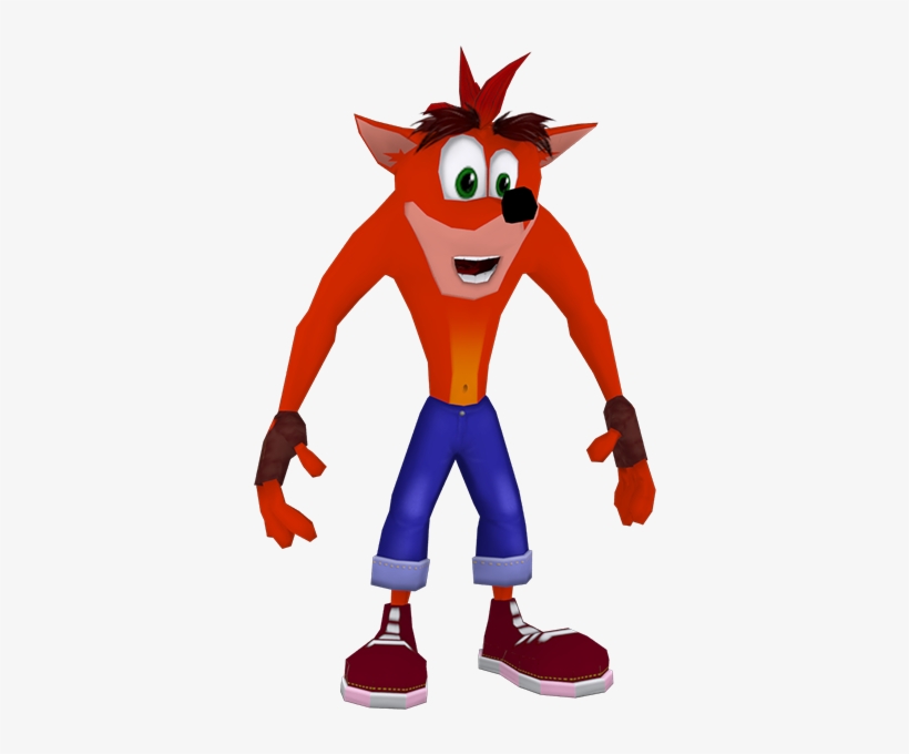 Crash Bandicoot Early Ps2 Model - Crash Bandicoot Ps2 Model, transparent png download