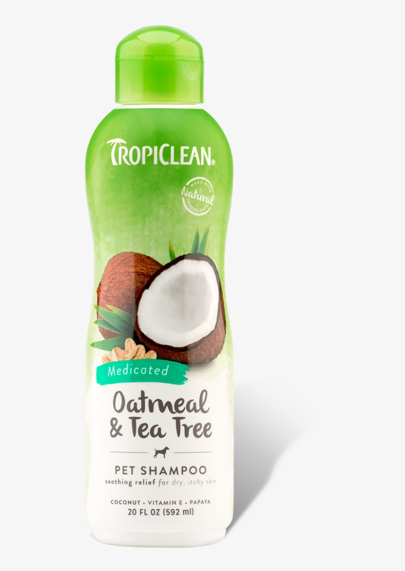 Rollover To Zoom - Tropiclean Oatmeal & Tea Tree Pet Shampoo, transparent png download