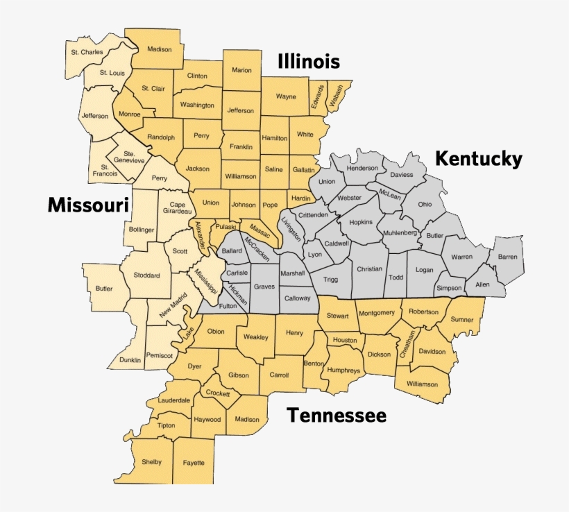Missouri Kentucky Border Map Map Of Kentucky And Missouri Transparent Png - 692X658 - Free Download On  Nicepng