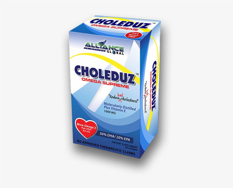 Choleduz Omega Supreme 3-vitamin E Supplement - Aim Global Choleduz Benefits, transparent png download