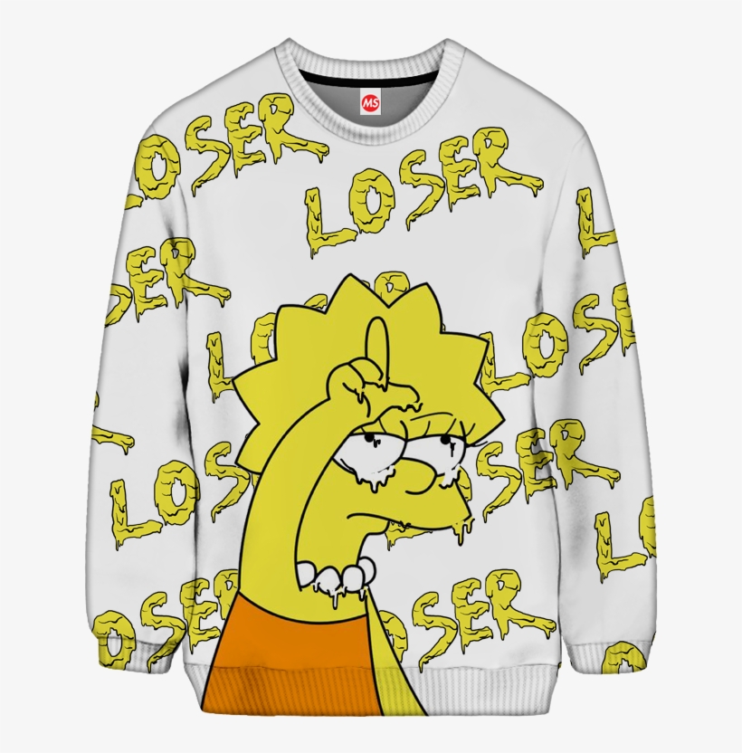 Loser Lisa Sweatshirt - Sweatshirt, transparent png download