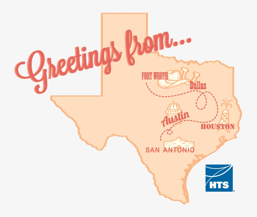 Texas Map - Road Trip - East Urban Home Bruce Stanfield Texas State Outl Ine, transparent png download