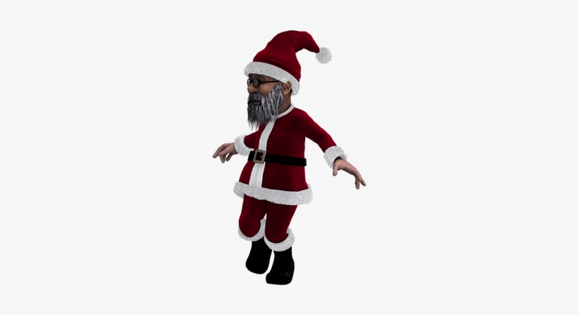 Santa Claus Skinny Version Dancing - Santa Claus, transparent png download