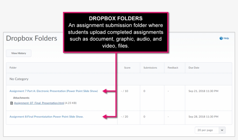 Brightspace Dropbox Folders - Website, transparent png download