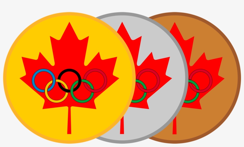 Maple Leaf Olympic Medals - Canada Flags Png, transparent png download