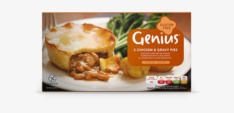 Chicken & Gravy Pies 2 Pack - Chicken And Gravy Pie, transparent png download