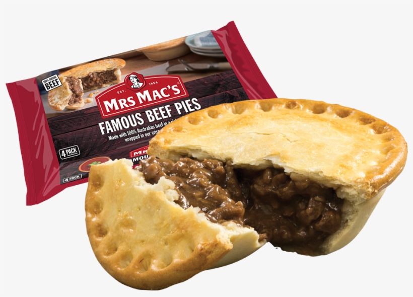 Famous Beef Pies 4 Pack - Mrs Mac Pie, transparent png download