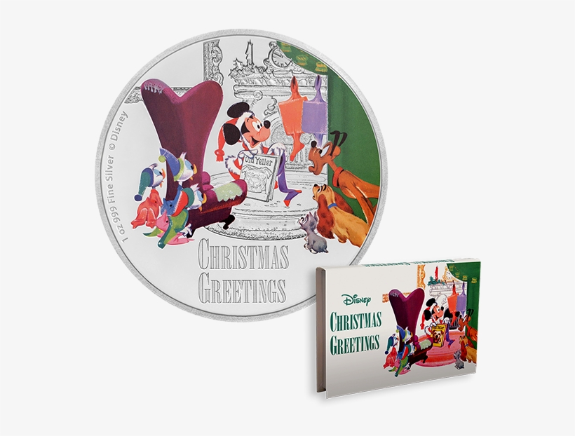 Pure Silver Coin - 2017 Disney Season's Greetings Classic 1oz Silver Coin, transparent png download