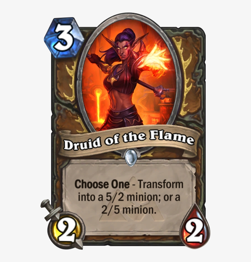 Druid Of The Flame - Hearthstone Battlecry Cards, transparent png download