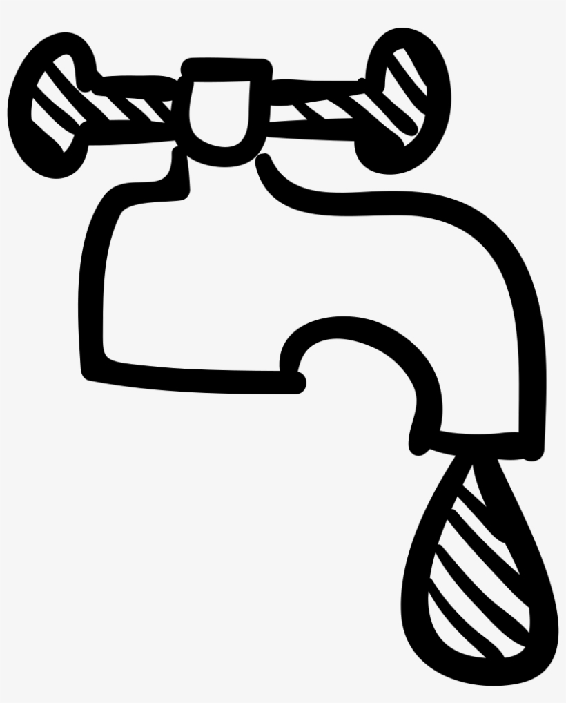 Water Tap Svg Png - Faucet Drawing Png, transparent png download