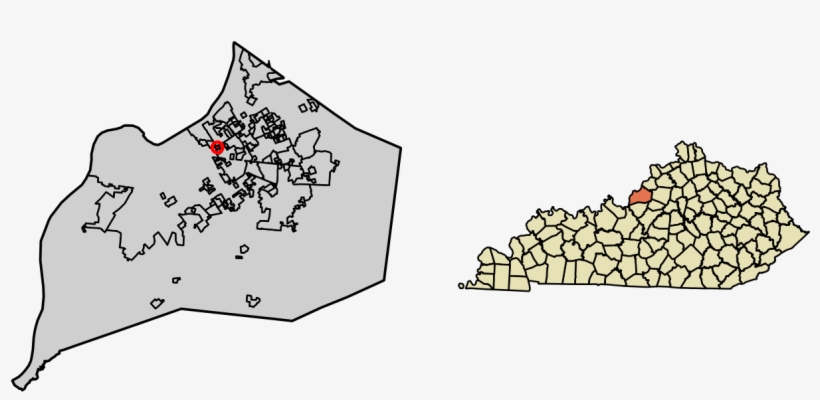Jefferson County Kentucky Incorporated And Unincorporated - Map Of Kentucky Counties, transparent png download