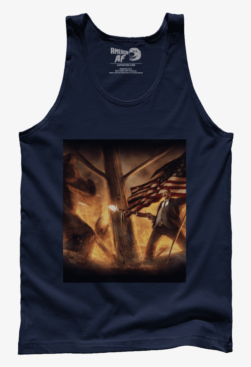 Teddy Roosevelt Vs Bigfoot - Donald Pump Shirt, transparent png download