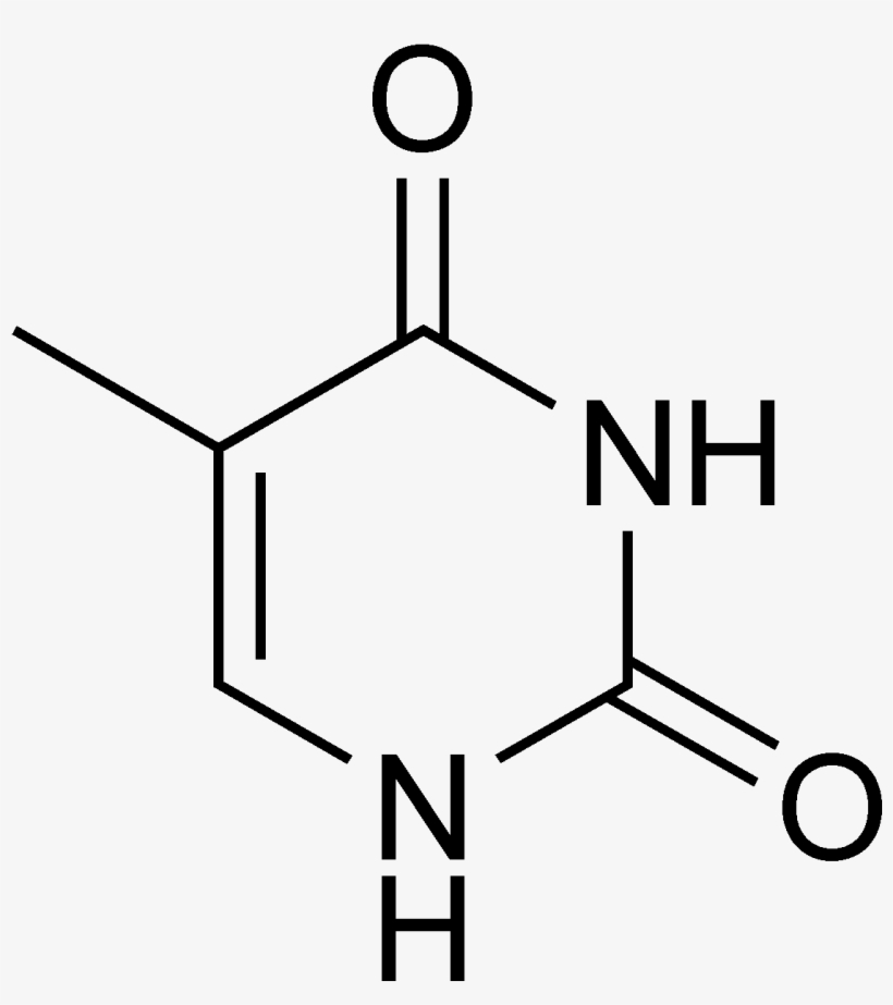 Thymine Chemical Structure - Chemical Structure Of Cytosine, transparent png download