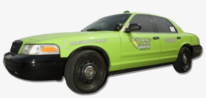 Green Cab Of Louisville - Taxicab, transparent png download