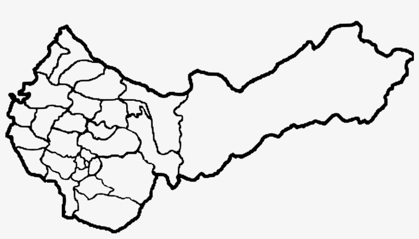 Taichung City Sketch - 台中 市 行政 區域 圖 空白, transparent png download