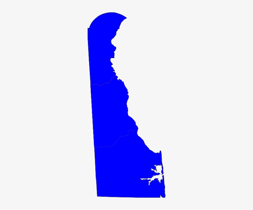 Delaware Election Results By County, All Democrat - Shape Of Delaware, transparent png download