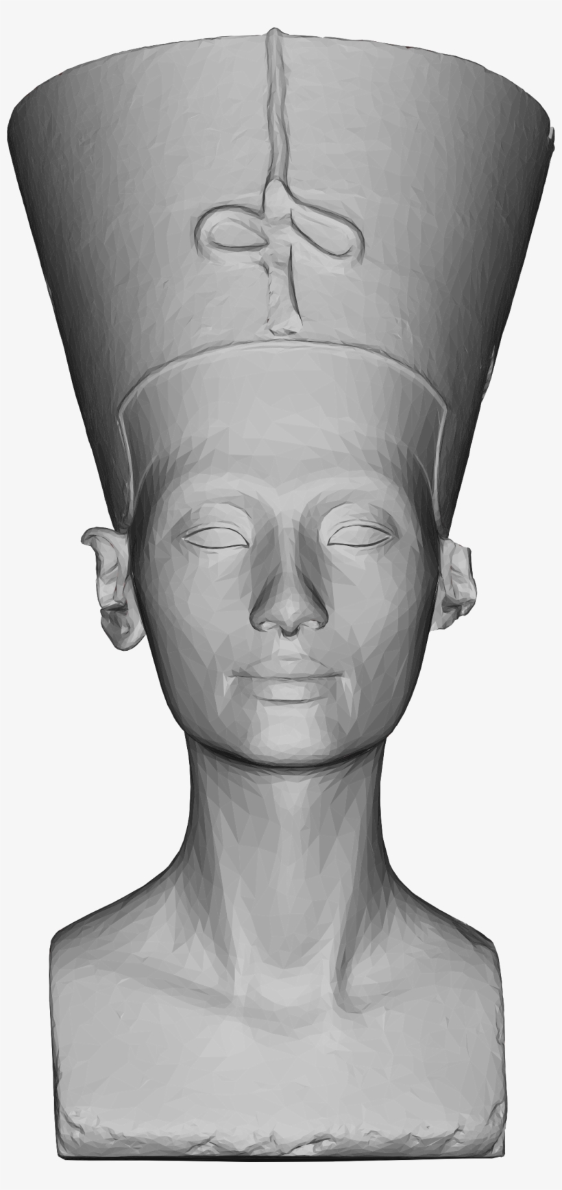 This Free Icons Png Design Of Low Poly 3d Nefertiti, transparent png download