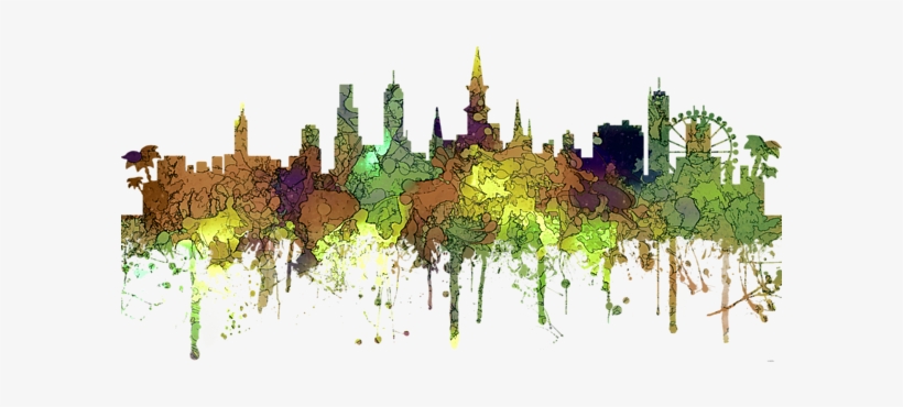 Bleed Area May Not Be Visible - Trademark Fine Art 'alexandria Virginia Skyline Sg, transparent png download