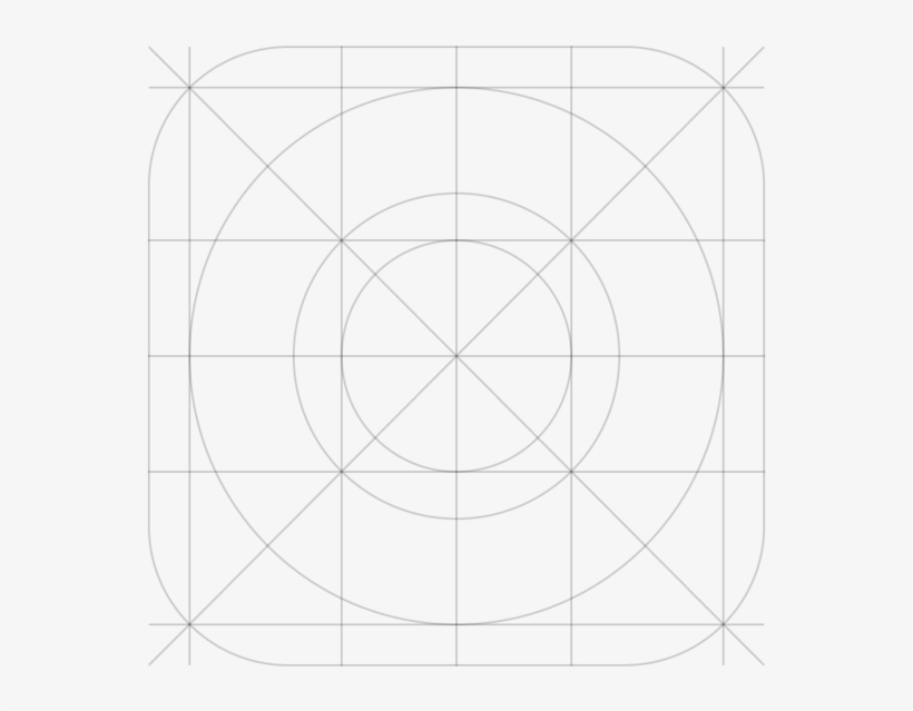 Template For Icons - Circle, transparent png download