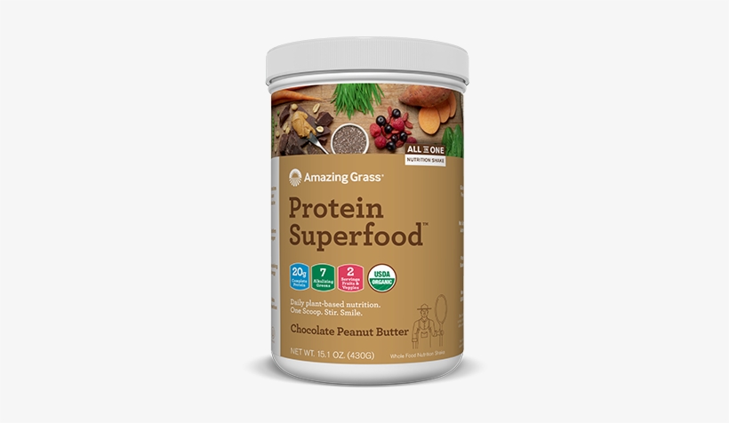 Amazing Grass Kimberton Whole Foods - Amazing Grass Peanut Butter Protein, transparent png download