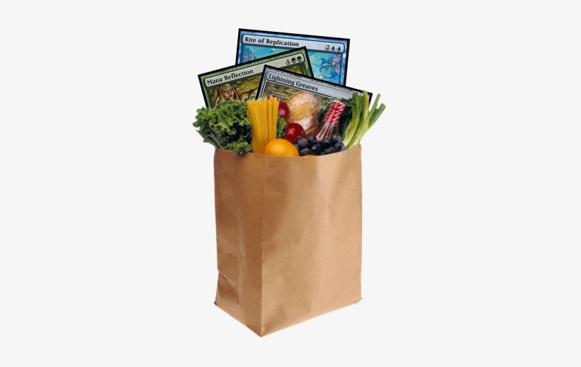 Staples Title Image - Stereotypical Grocery Bag Transparent PNG