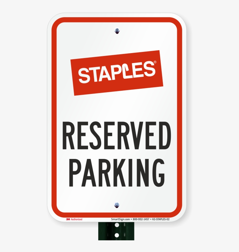 Reserved Parking Sign, Staples - 3 In X 5 In Graph Ruled Journal Staples 2 Pk, transparent png download