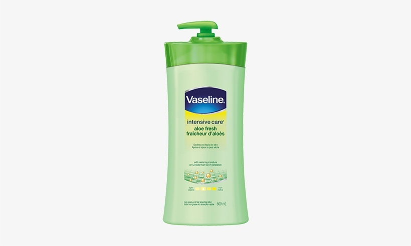 600ml - Vaseline Intensive Care Aloe Soothe Body Lotion, transparent png download