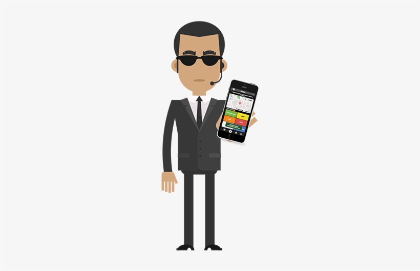 Administrator Of Qr-patrol - Security Guard With Mobile, transparent png download