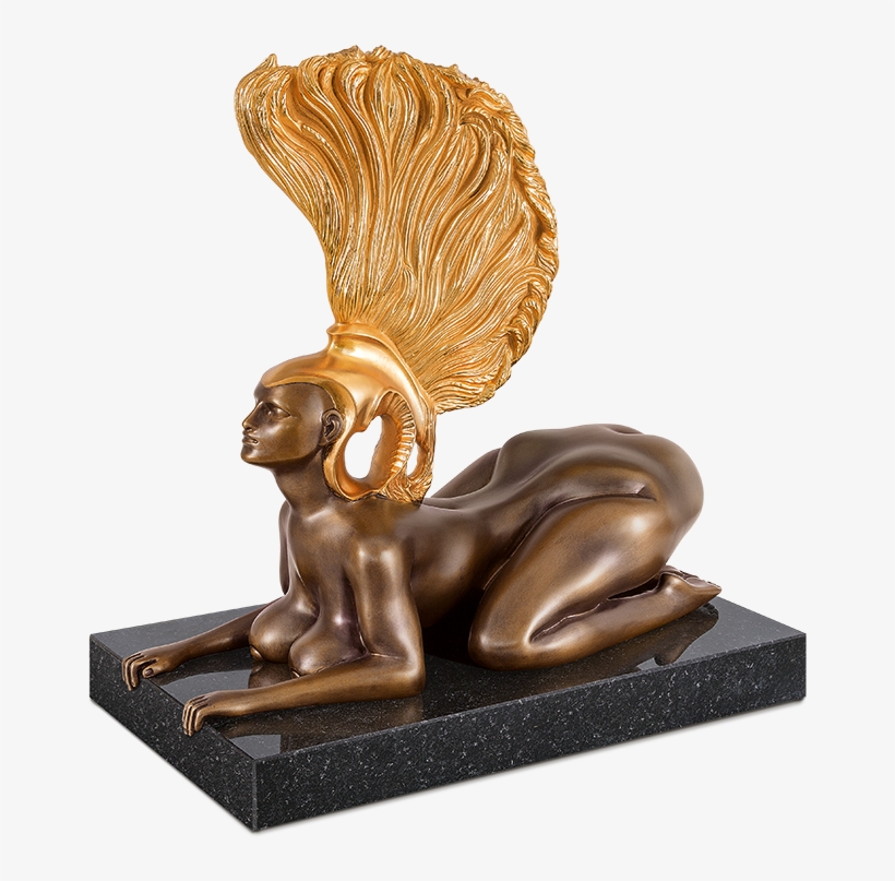 Sphinx Mit Goldhelm - Ernst Fuchs Sphinx, transparent png download