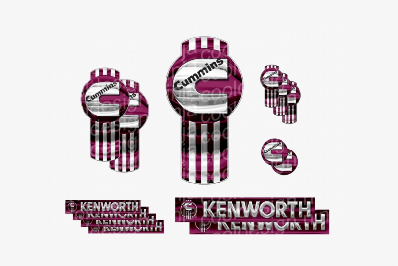 Purple Cummins Kenworth Kit Emblem Skins - Cummins, transparent png download
