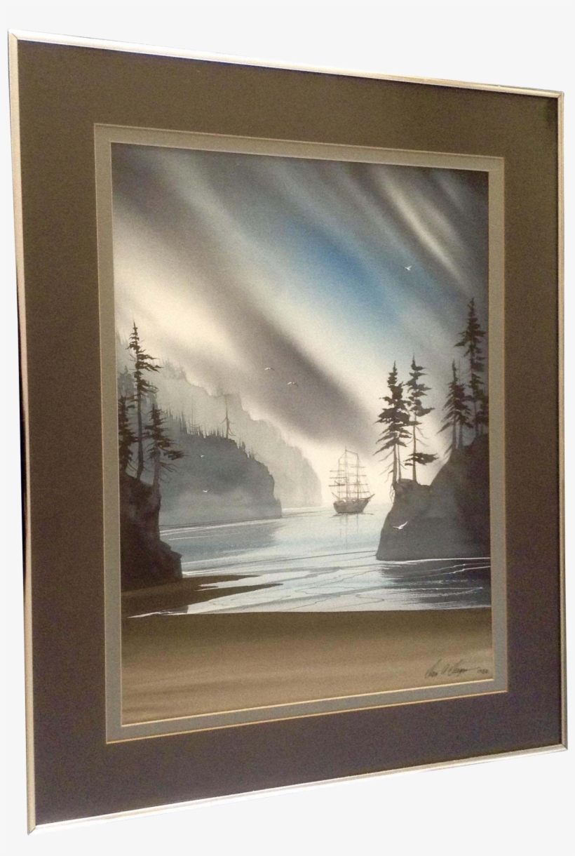 Dan Allen Deegan Watercolor Painting, Ghostly Sailing - Watercolor Painting, transparent png download