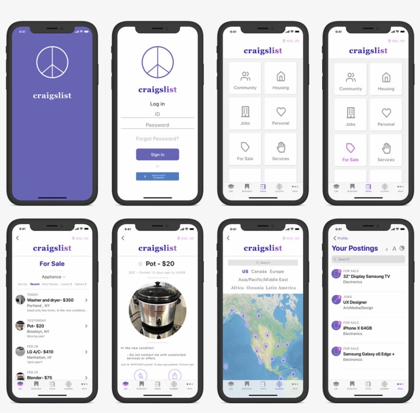 This Is Redesign Of Craigslist As If It Were Released - Design, transparent png download