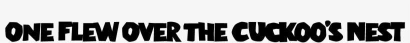 One Flew Over The Cuckoo's Nest - One Flew Over The Cuckoo's Nest Logo, transparent png download