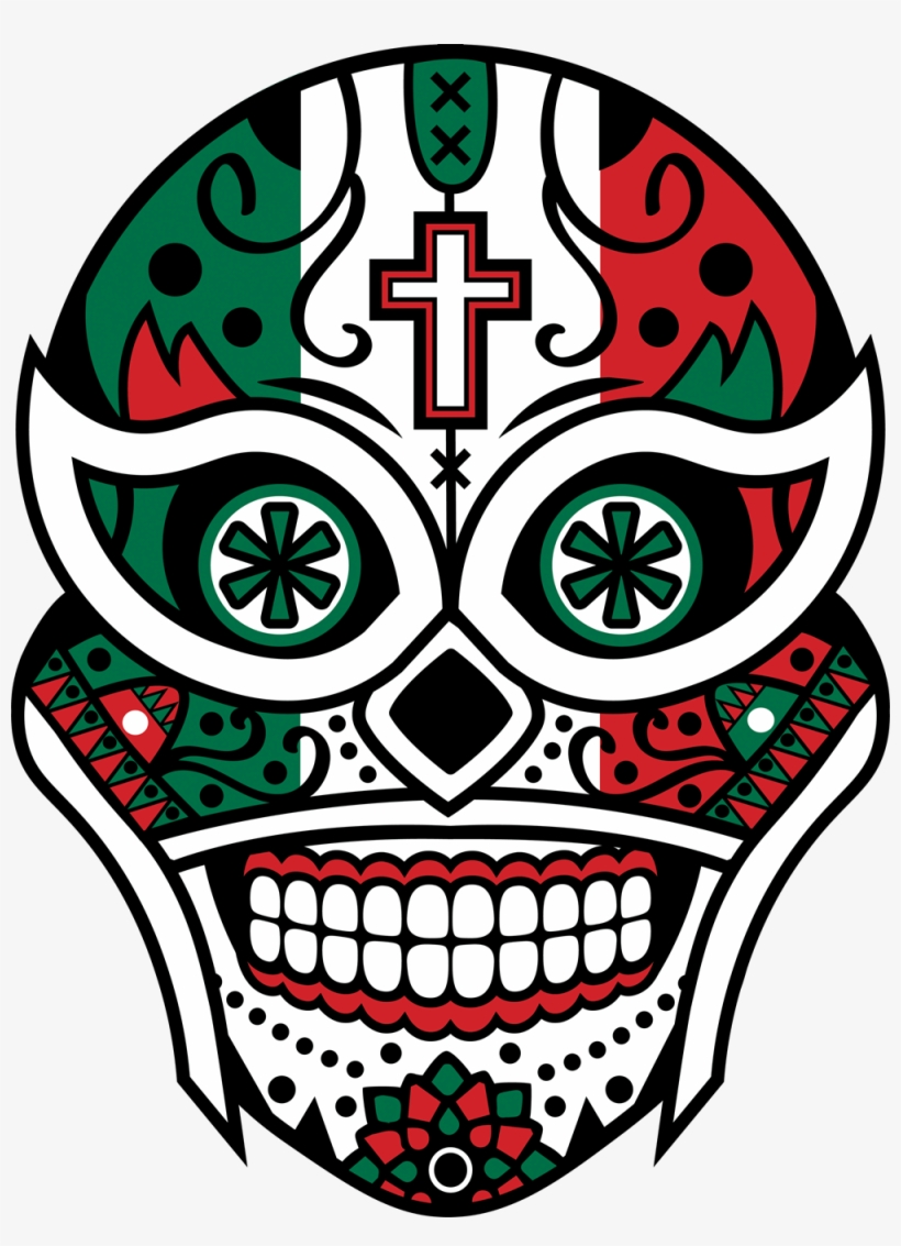 Combining Our Love Of Sugar Skulls And Luche Libre - Calavera, transparent png download