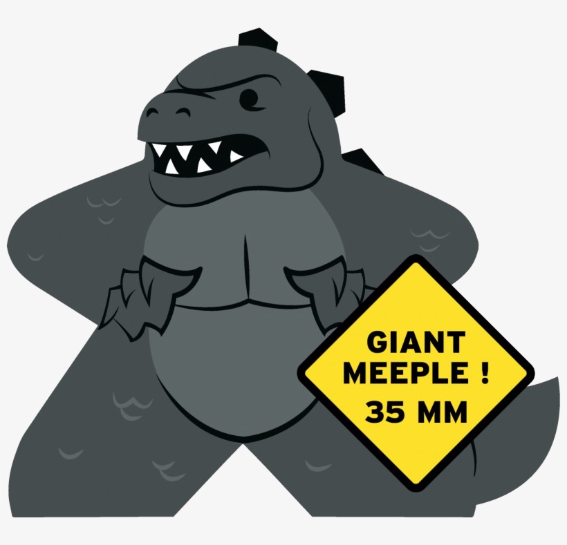 Character Meeple Expansion 2 The Godzillas - Small City - Extension Godzilla, transparent png download