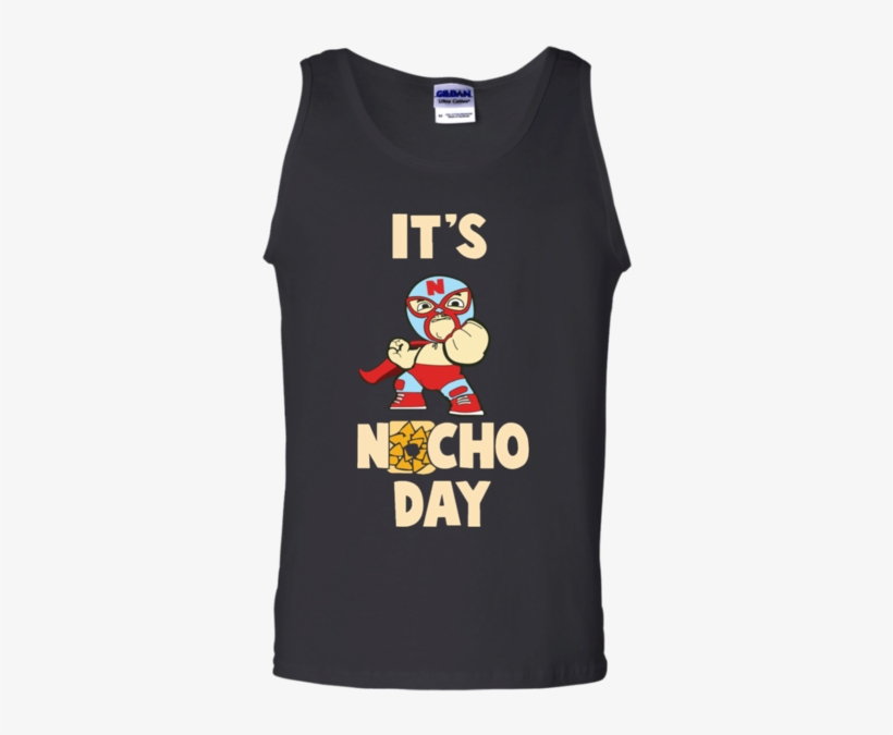 It's Nacho Day Lucha Libre Mask Wrestler Tank Top - T-shirt, transparent png download