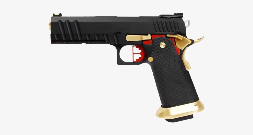 Hi-capa Red/gold/black 1911 Pistol By Armorer Works - Armorer Works Hx Hx2002, transparent png download